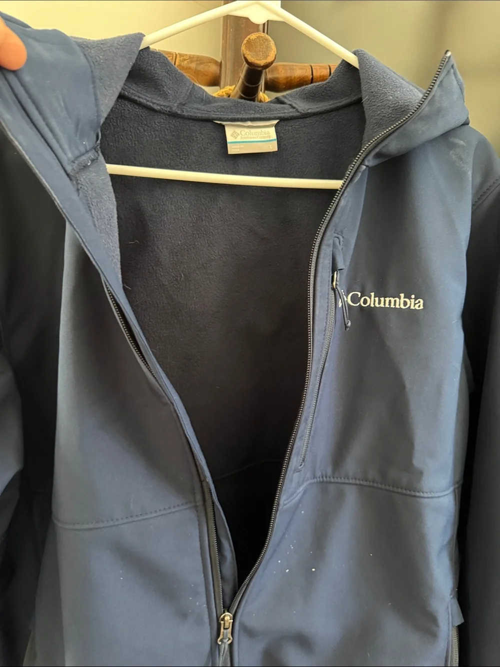 Columbia Men's Navy Blue Performance Jacket with Hood